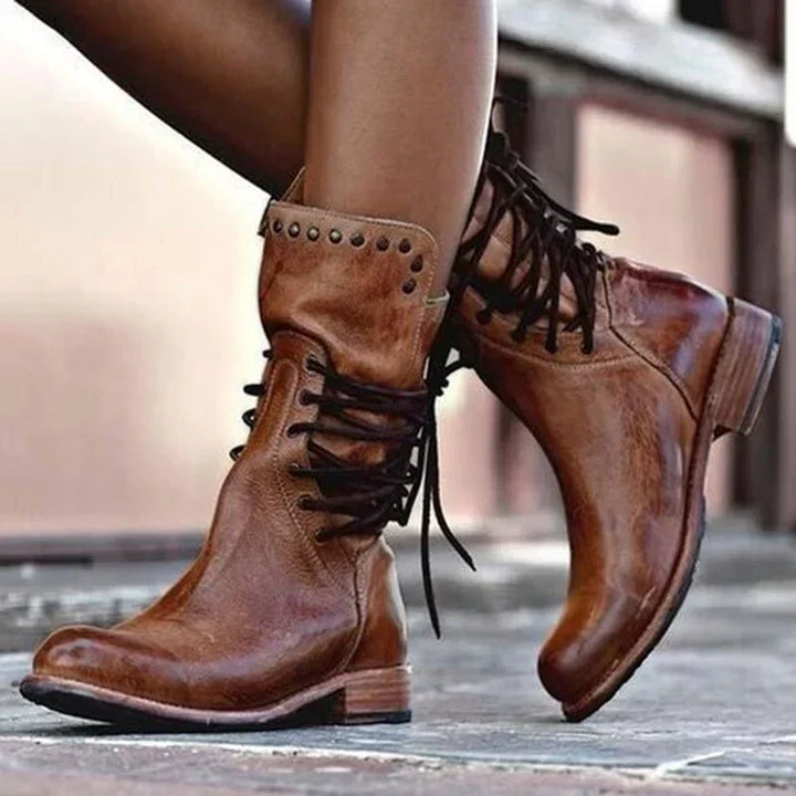DIANA | FASHION WINTER LOW-HEEL BOOTS