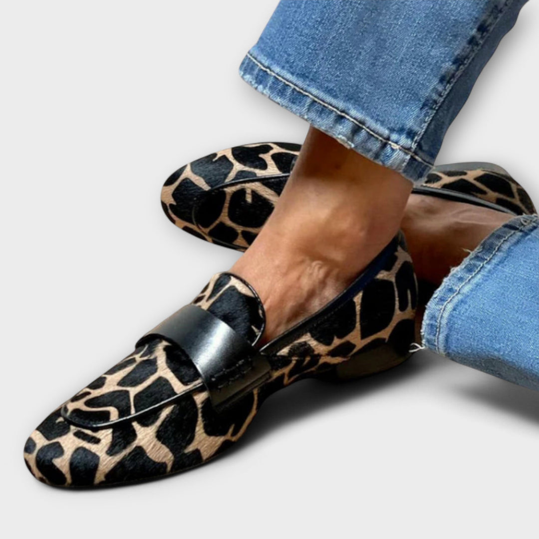 Léonie™ Leopard Moccasins – Timeless Comfort with a Confident Touch