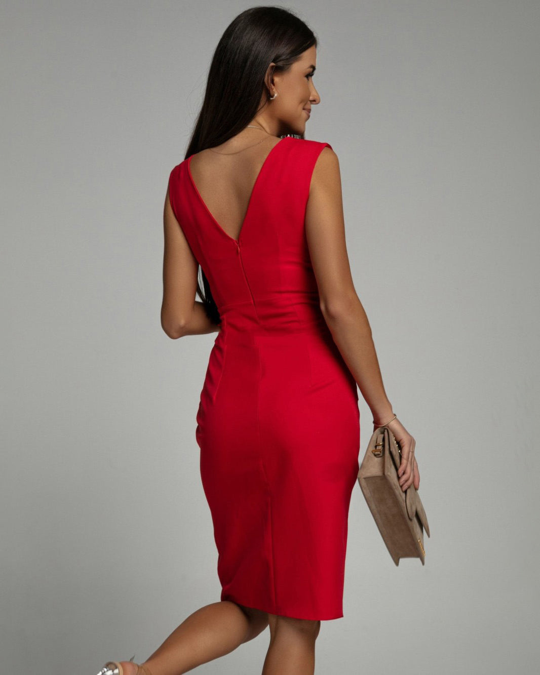 Adrienne™ Draped Dress – Sculpting Elegance That Flatters with Confidence