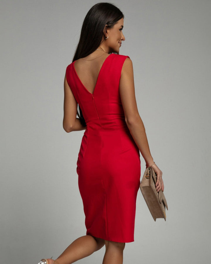 Adrienne™ Draped Dress – Sculpting Elegance That Flatters with Confidence