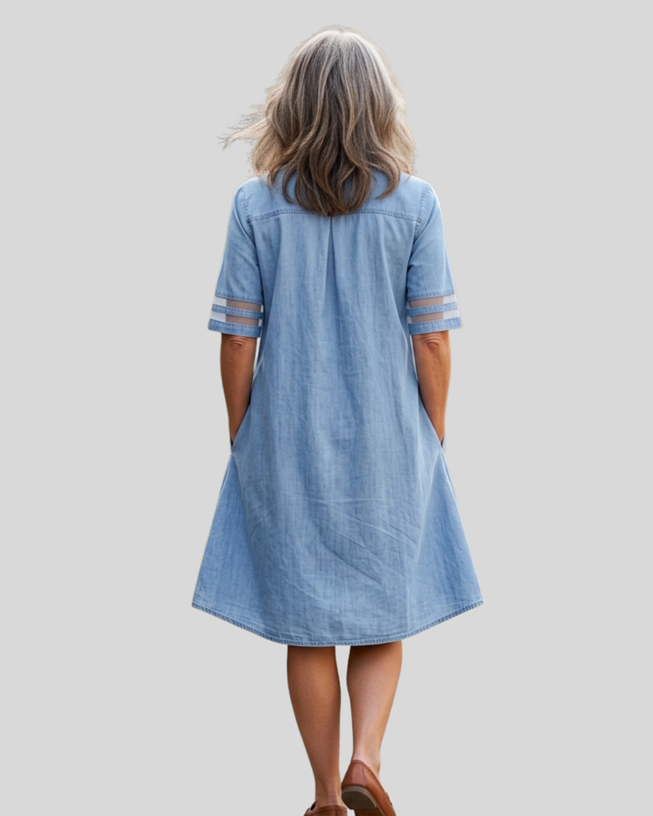 Brittany | Figure Flattering Denim Dress