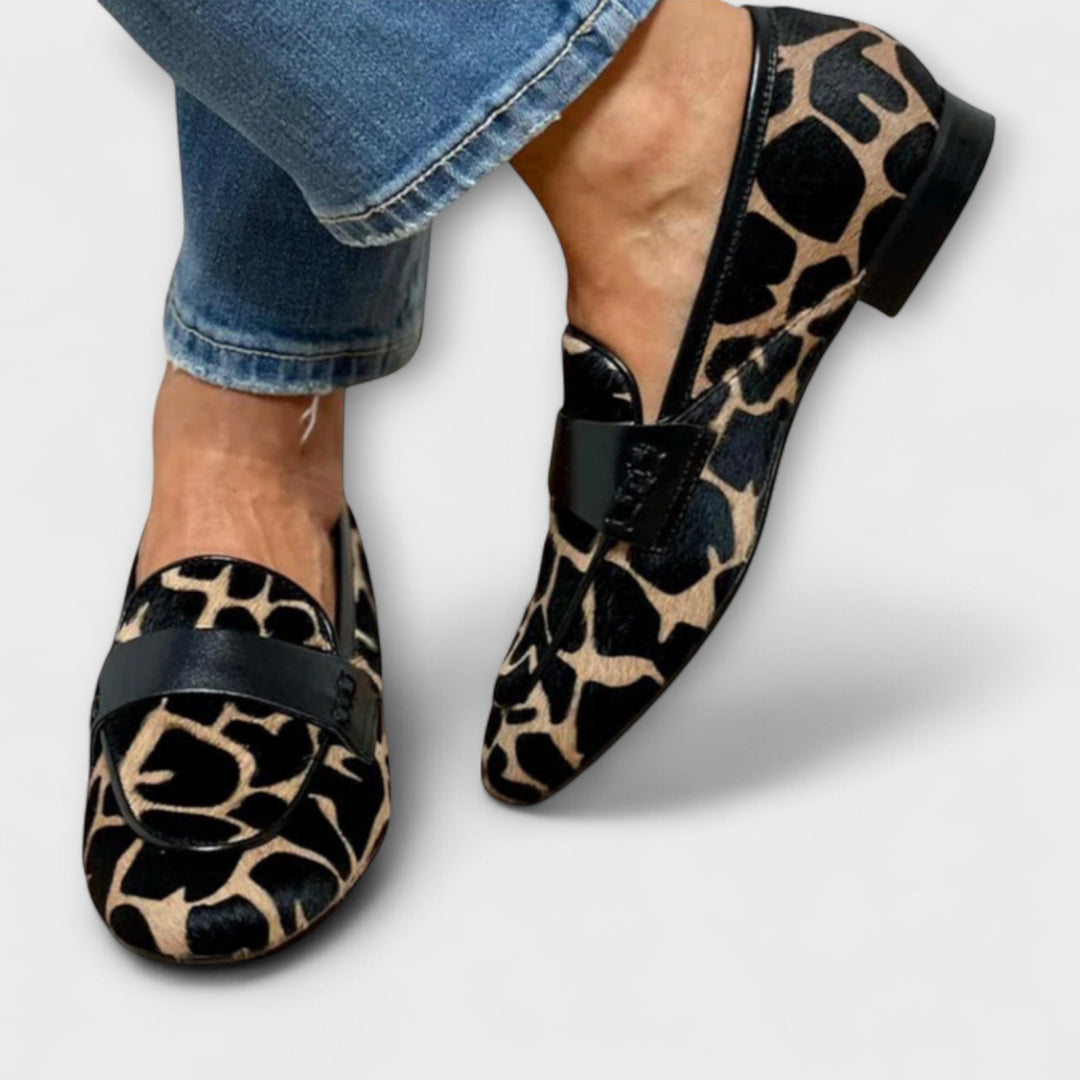 Léonie™ Leopard Moccasins – Timeless Comfort with a Confident Touch