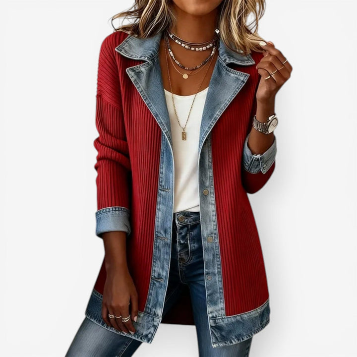 Hannah | Indigo Knit Jacket