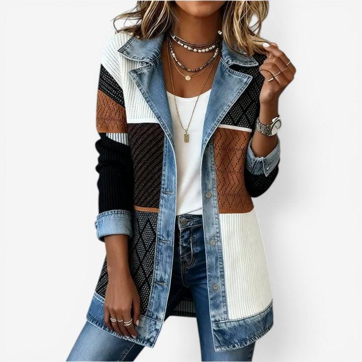 Hannah | Indigo Knit Jacket