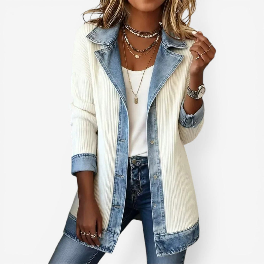 Hannah | Indigo Knit Jacket