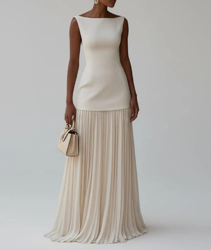 The Amara Sculpted Elegance Dress
