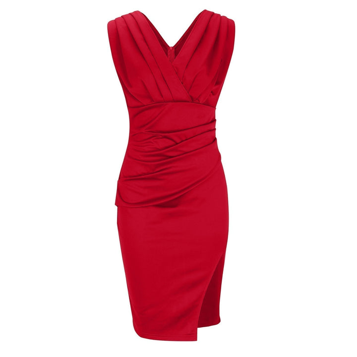 Adrienne™ Draped Dress – Sculpting Elegance That Flatters with Confidence