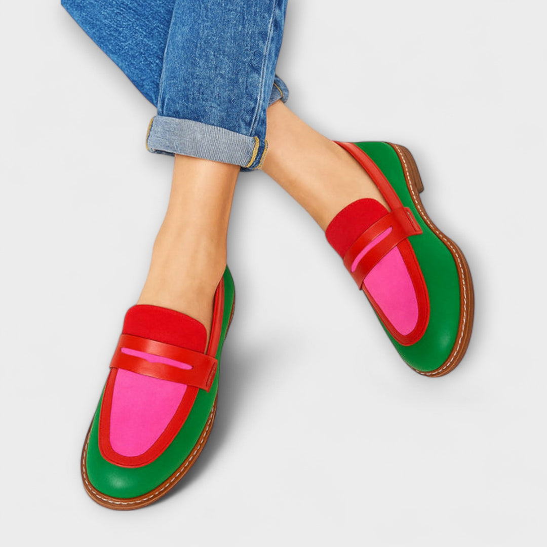 Nyla™ Contrast Moccasins – Effortless Style with Everyday Comfort