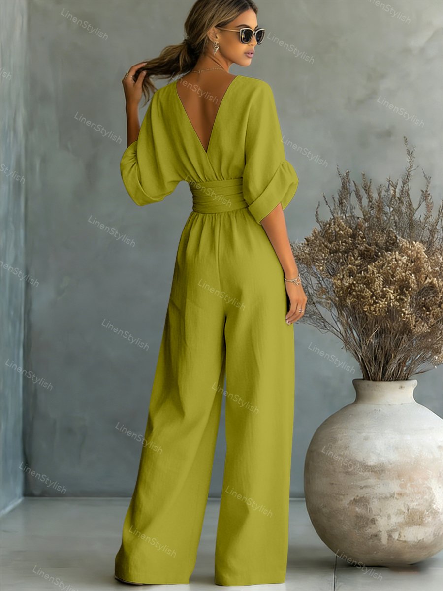 Elira Essential V-Neck Jumpsuit